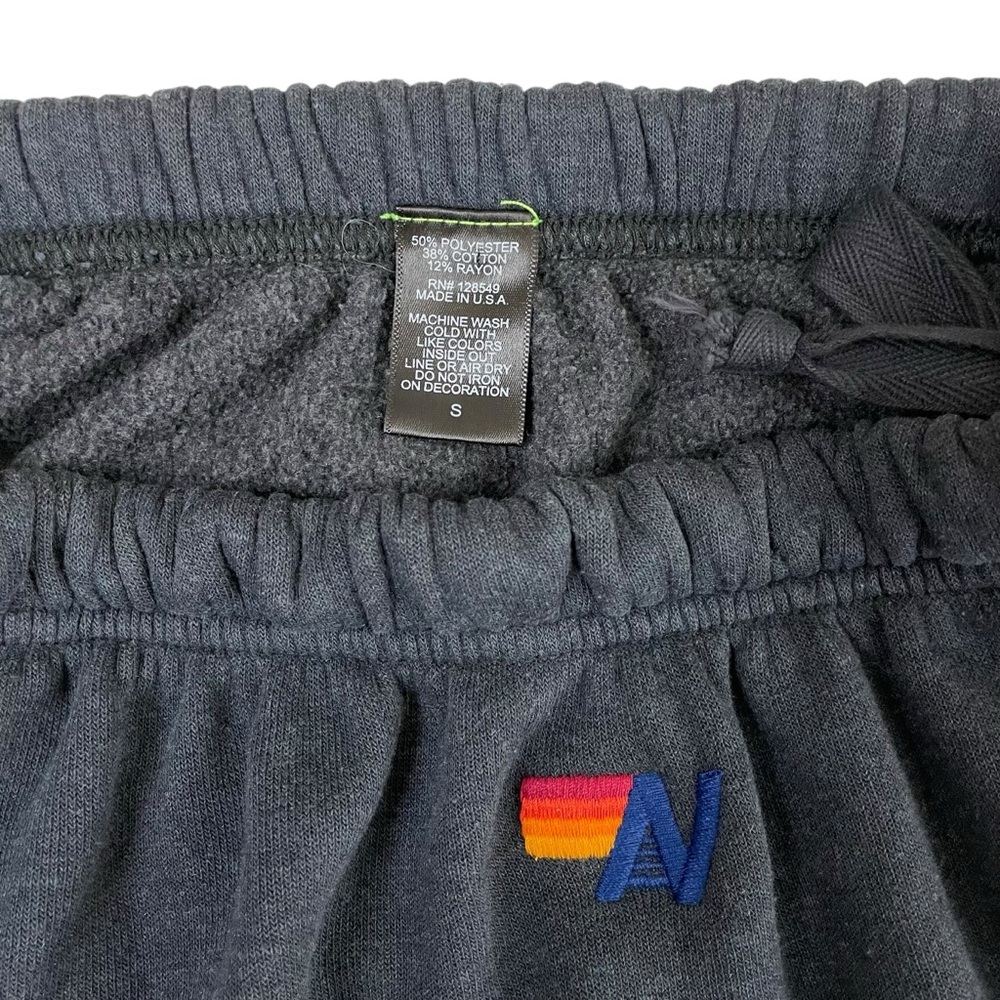 Aviator Nation White Lightning BOLT Sweatpants Navy Blue Small - Picture 9 of 14